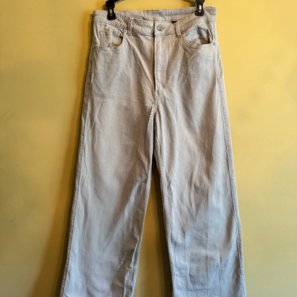 khaki wide leg jeans